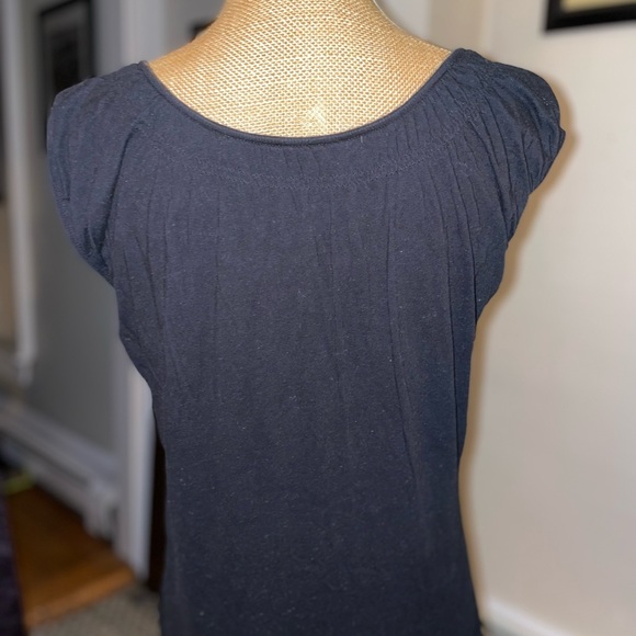 Anne Taylor Cap Sleeve Top (black, size L) - Picture 4 of 5